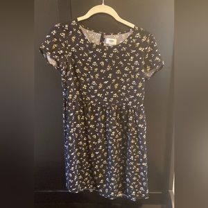 Black floral old navy dress.